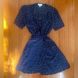 & Other Stories Blue Floral Wrap Dress